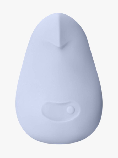 Dame Pom Palm Vibrator in branded component on a light gray background